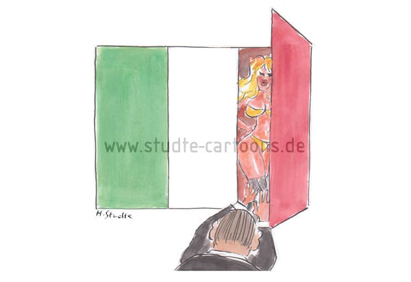 der ehemalige italienische Ministerpräsident machte mehr durch amouröse Abenteuer und Eskapaden auf sich aufmerksam als durch politische Leistungen
